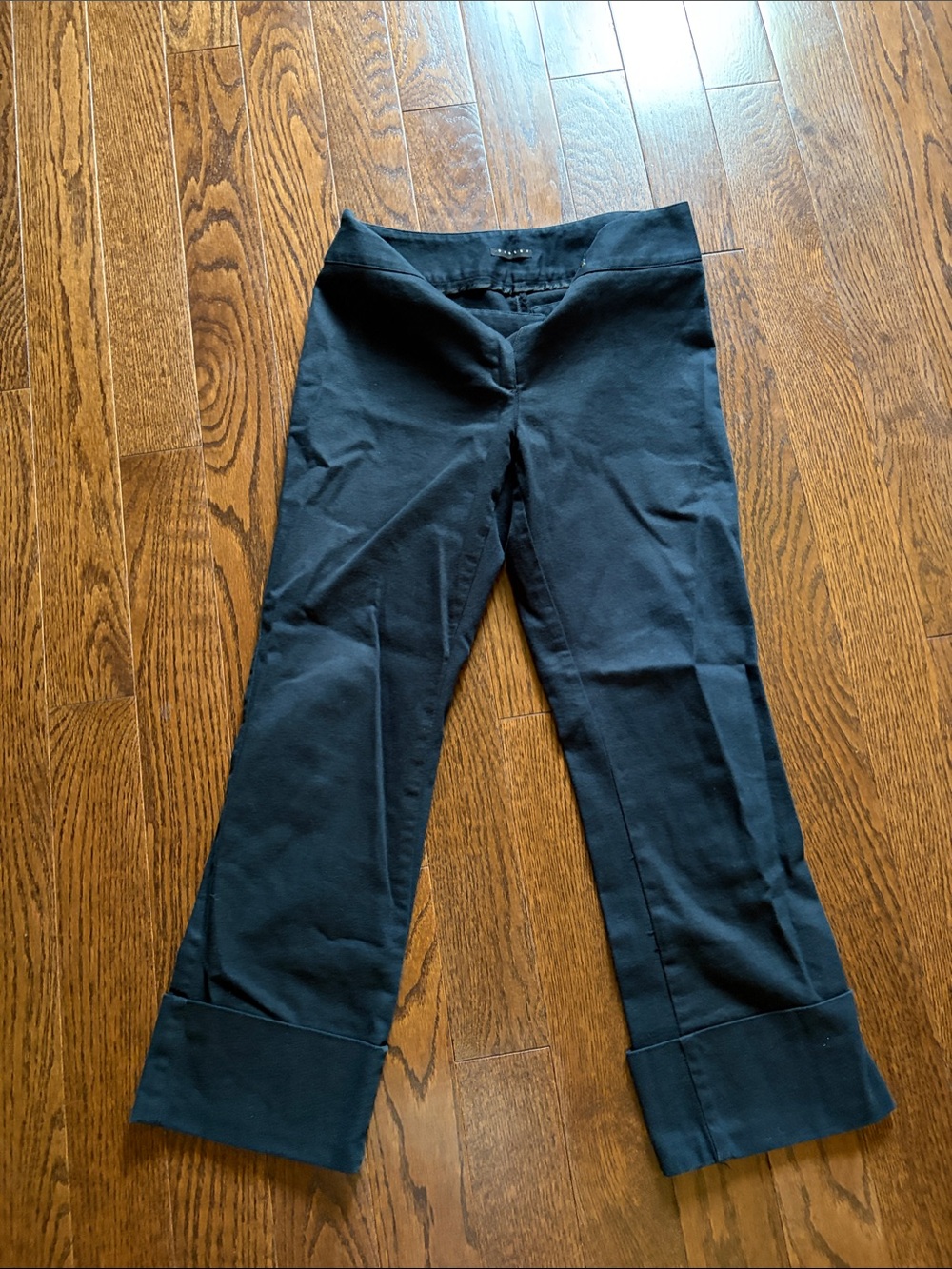 Sisley Black Knit Trousers with Subtle Stretch